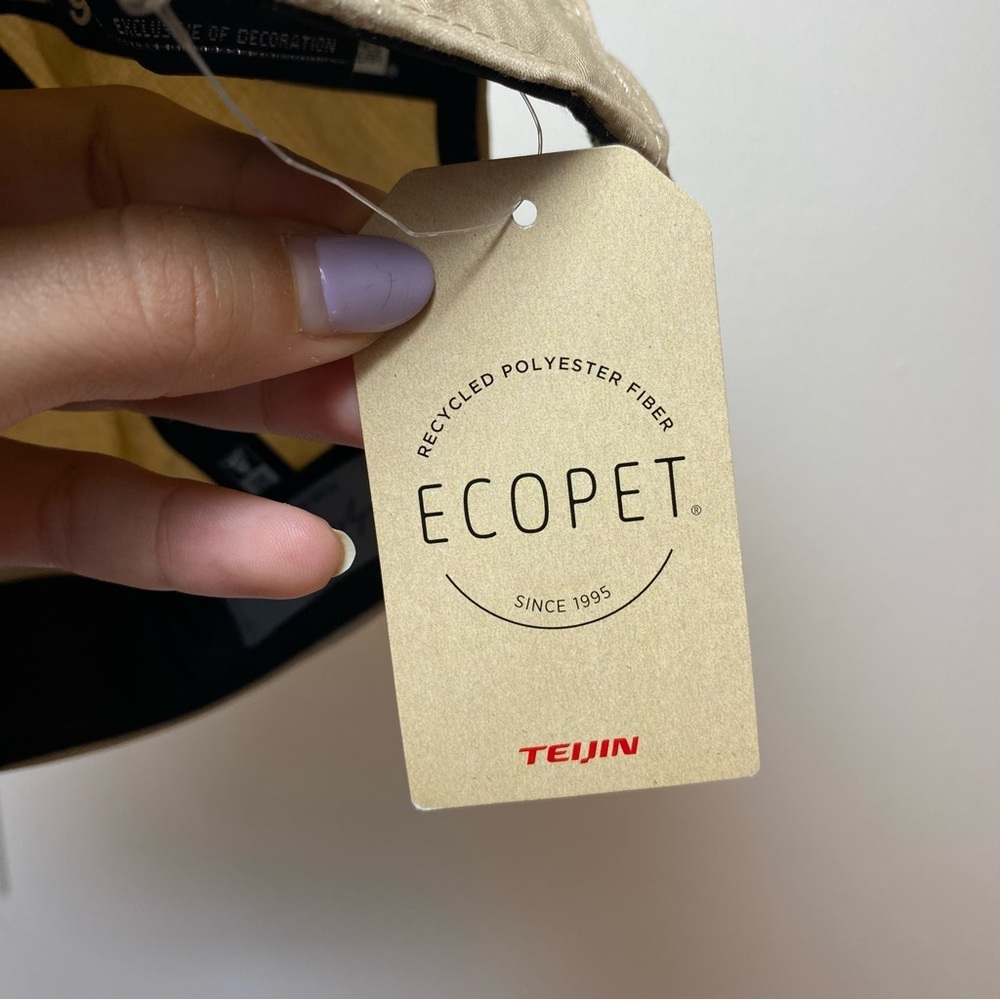 Yohji Yamamoto x New Era NEW Ecopet 9Thirty Mini Logo Embroidered Cap Hat Beige - Picture 7 of 15